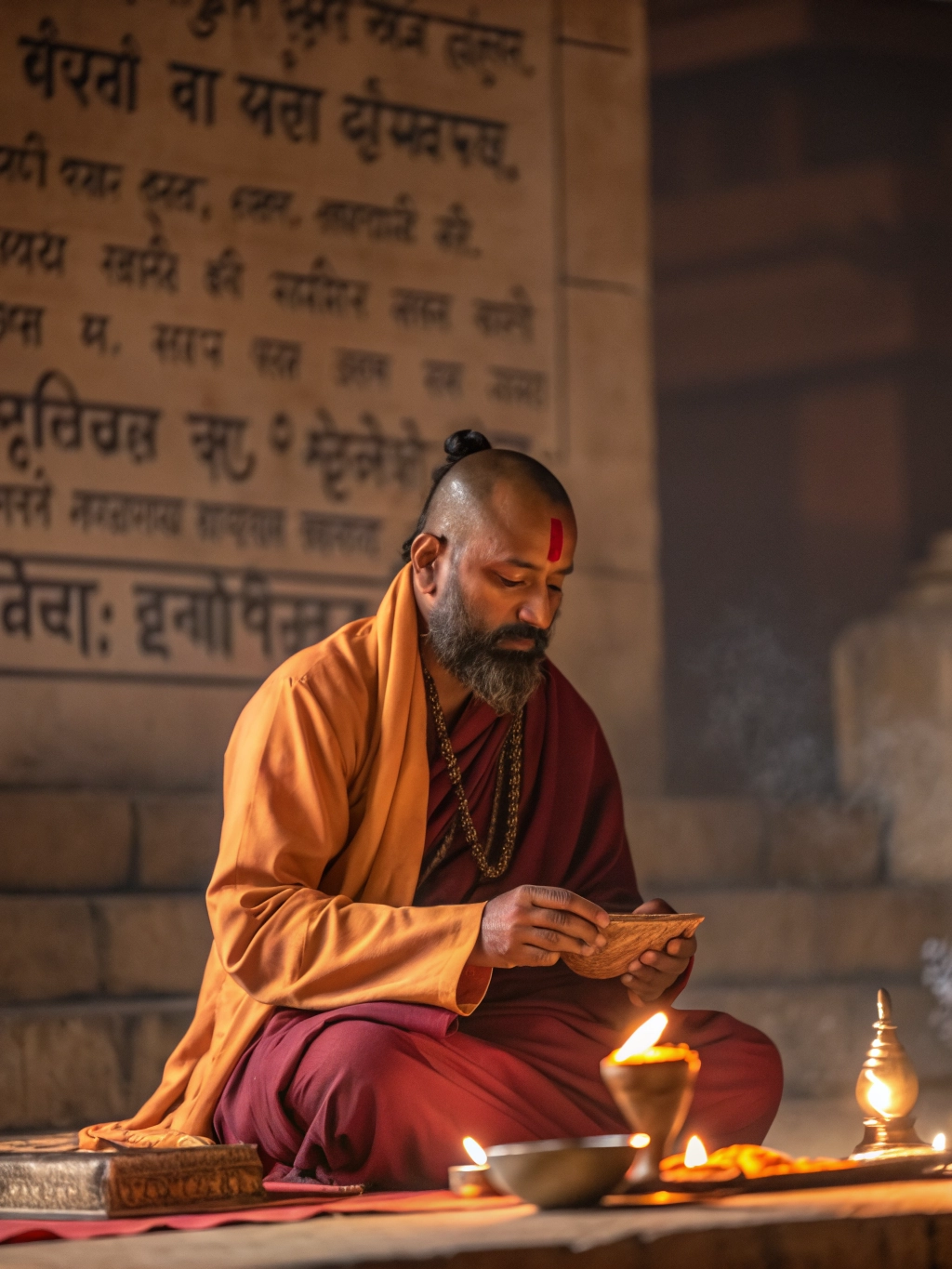 Pandit Ji in Ujjain performing Vedic rituals